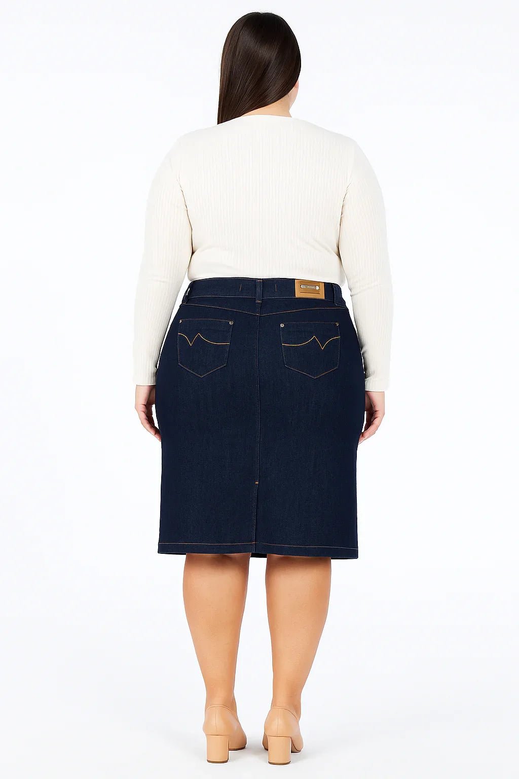 Saia Jeans Feminina R19 Azul Escuro - Leon Elegance