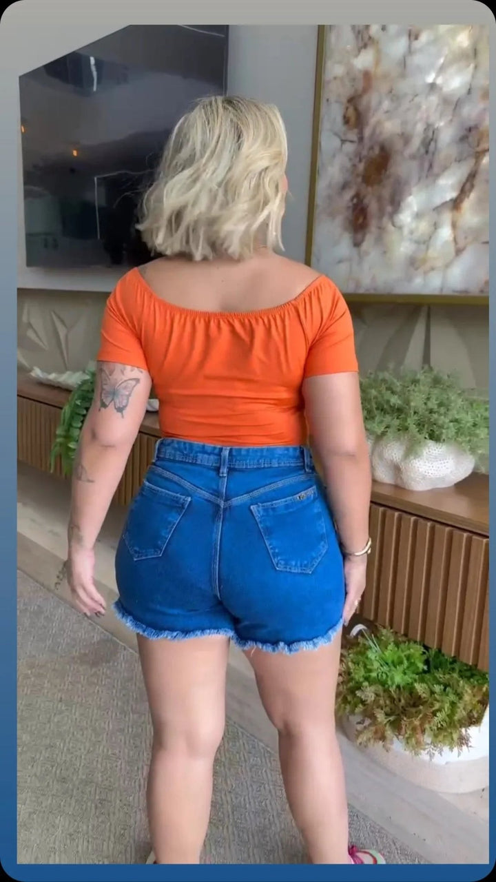 Short Jeans Azul FoFinha - Leon Elegance