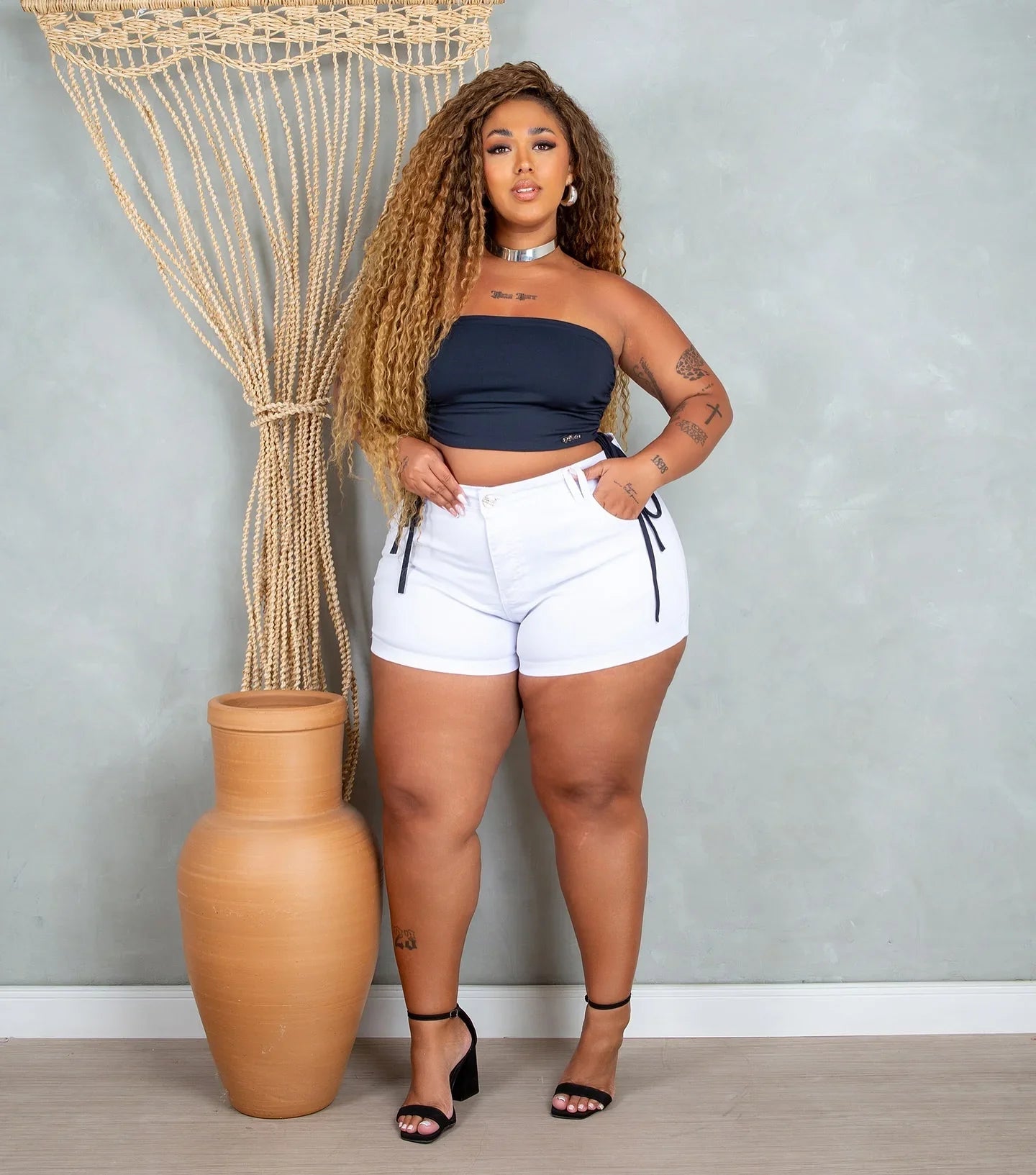 Short Jeans Branco FoFinha - Leon Elegance