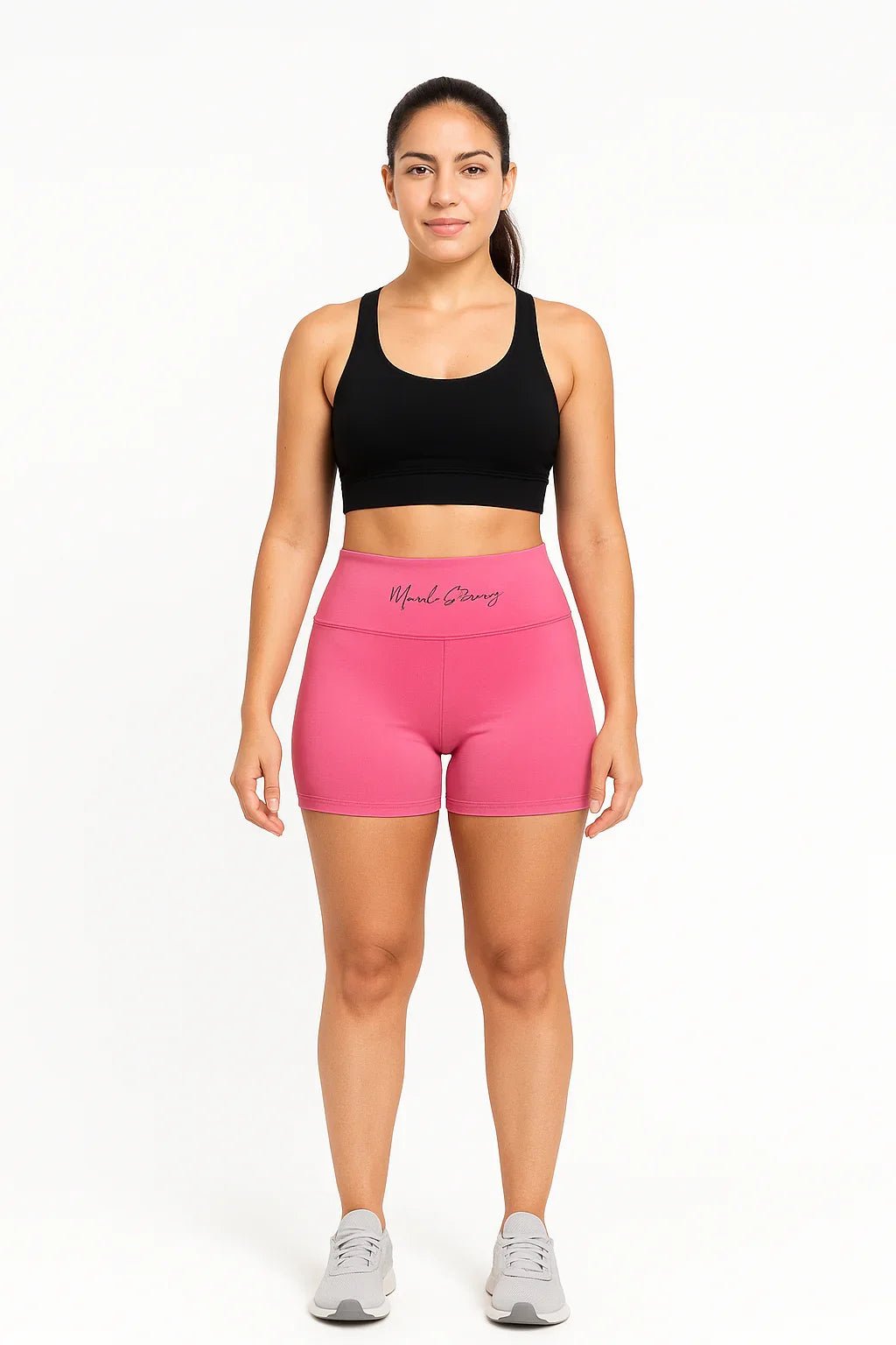 Shorts Fitness Rosa Levanta Bumbum Cintura Alta - Leon Elegance