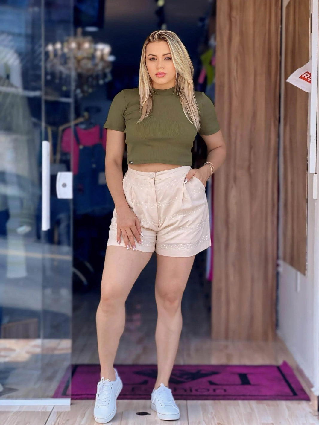 Shorts Social Forrado em Linho Leon - Leon Elegance