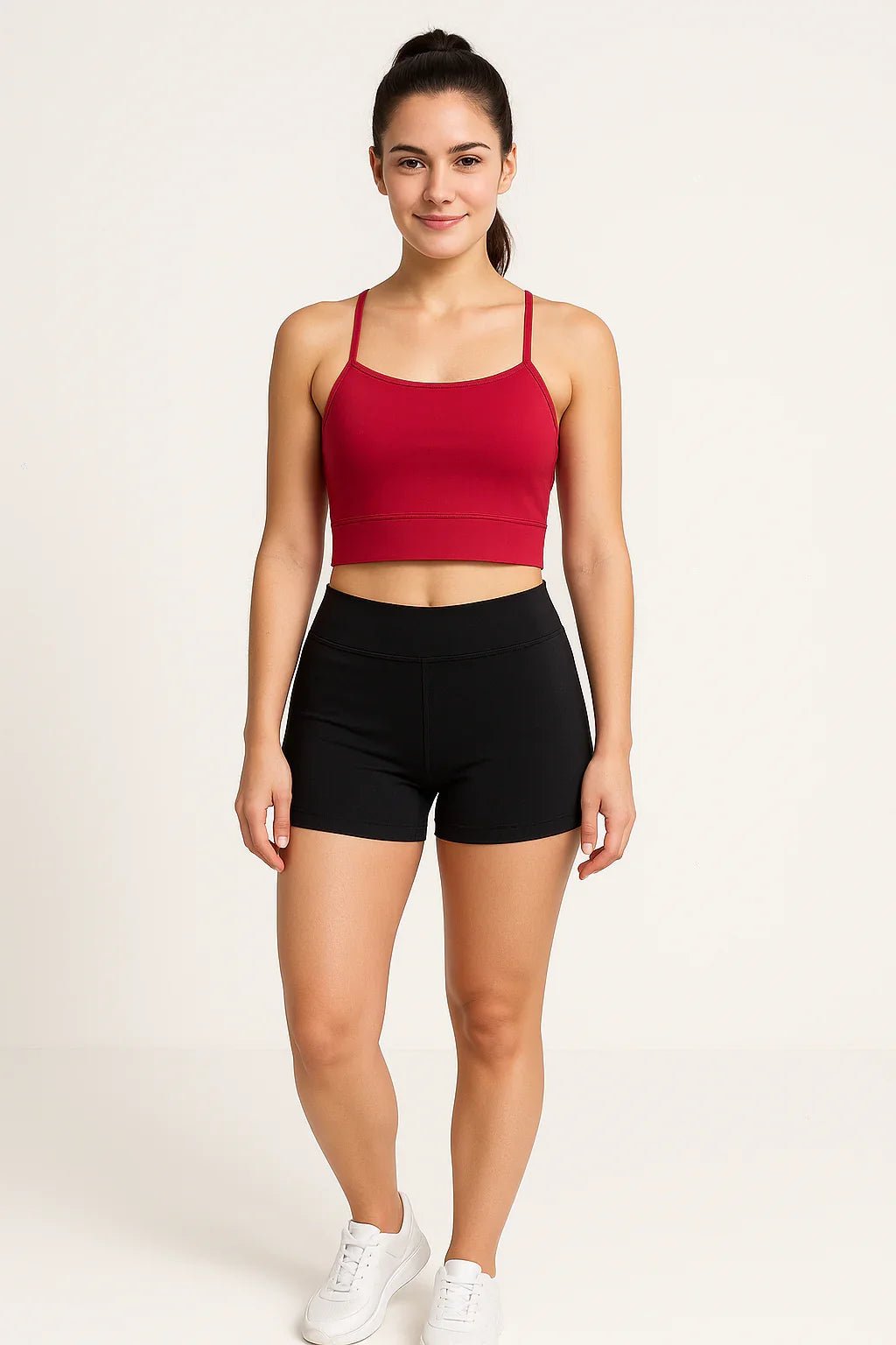 Top Fitness Feminino K2B Alças Finas Vermelho - Leon Elegance