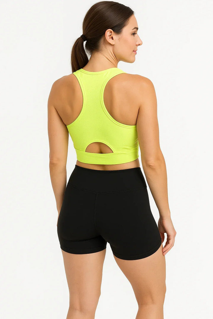 Top Fitness Feminino K2B Amarelo - Leon Elegance