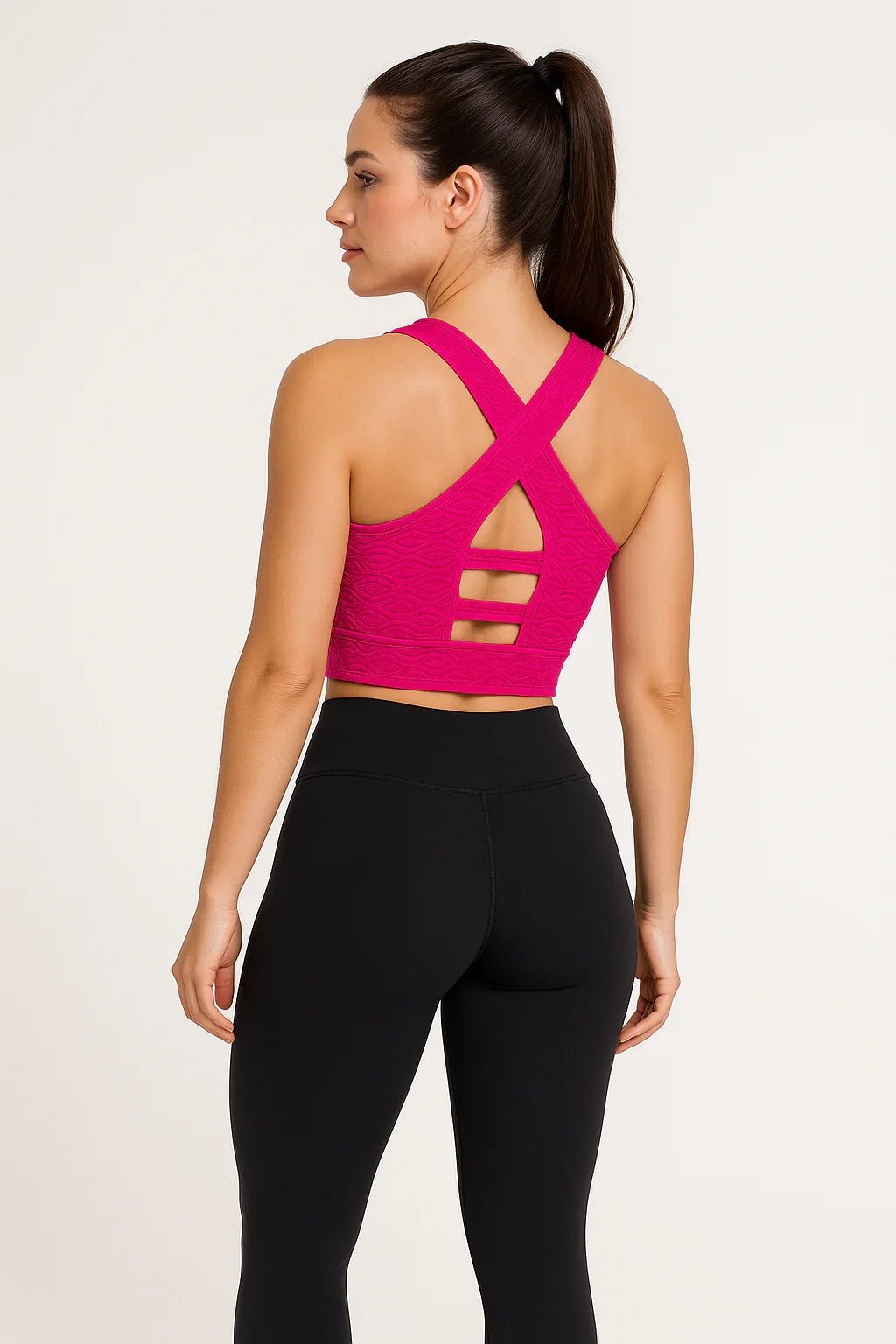 Top Fitness Feminino K2B Texturizado - Leon Elegance