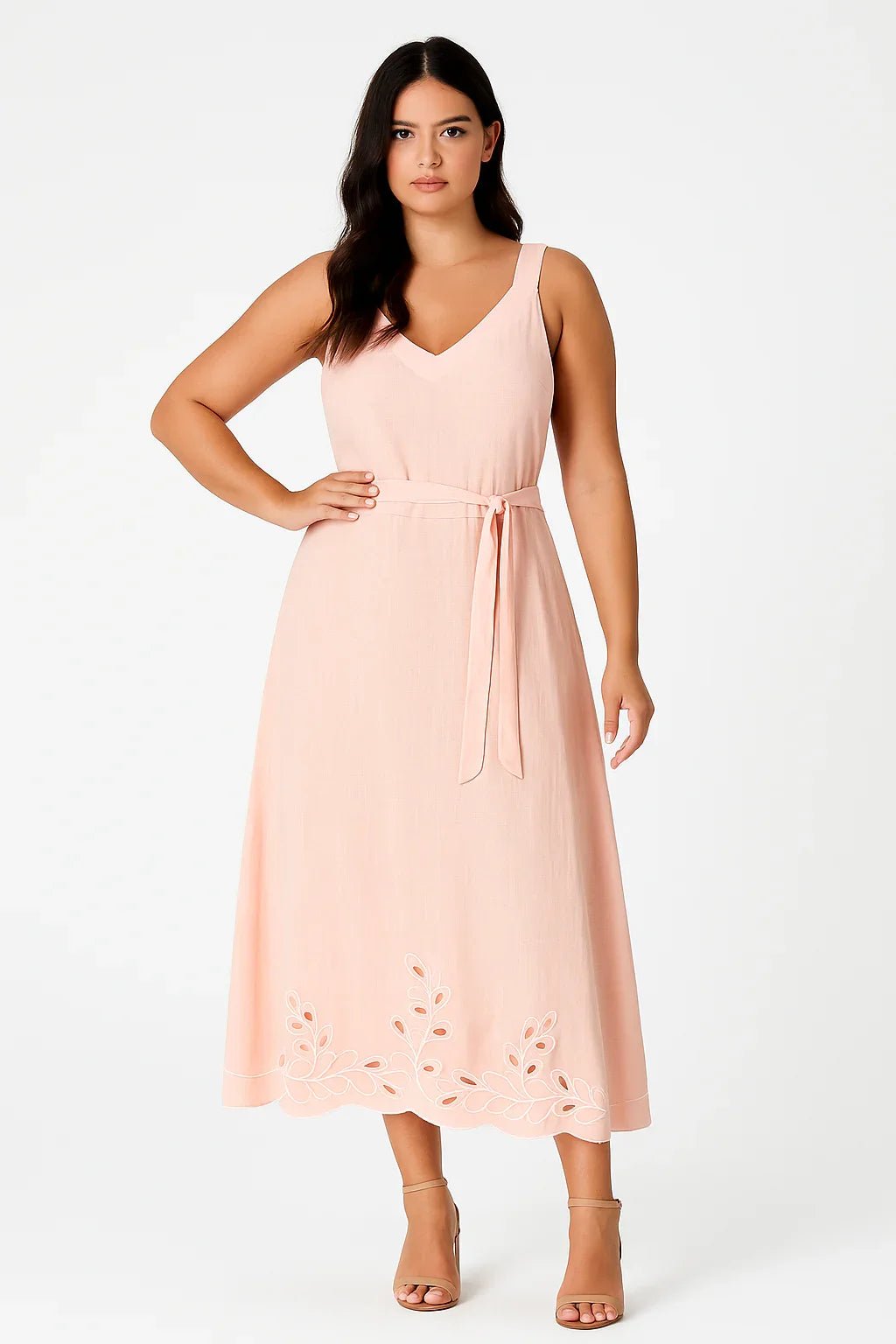 Vestido Klepton Midi Bordado - Leon Elegance