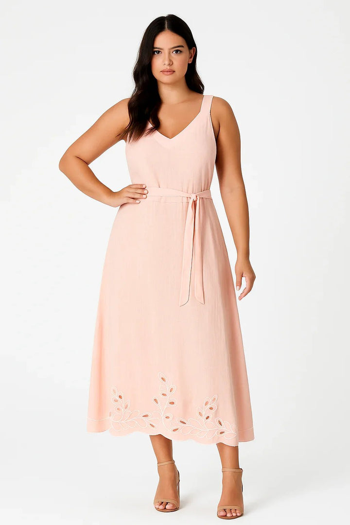 Vestido Klepton Midi Bordado - Leon Elegance